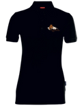 Ladies Fitted Stretch Polo SCHWARZ