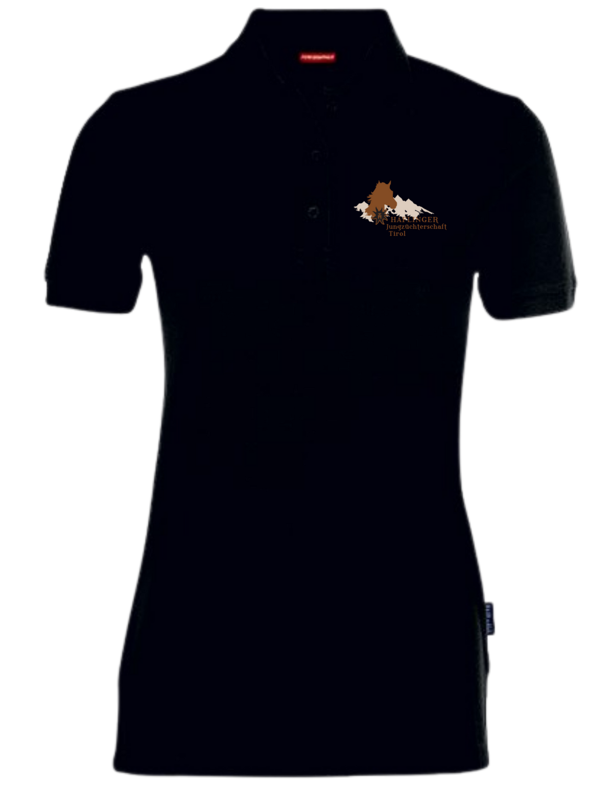 Ladies Fitted Stretch Polo SCHWARZ